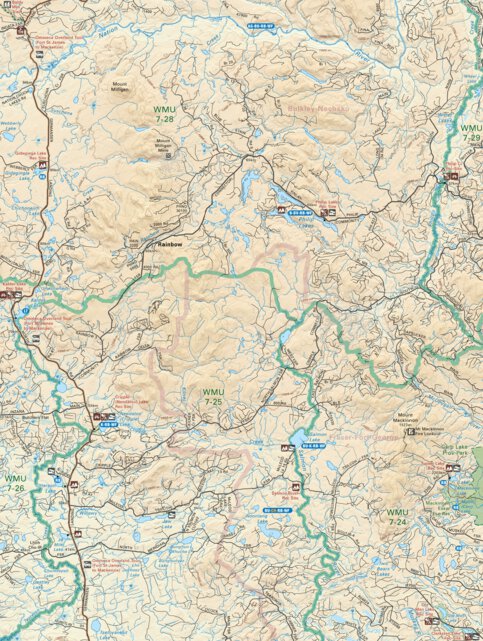 NOBC40 Philip Lakes - Northern BC Map by Backroad Mapbooks | Avenza Maps