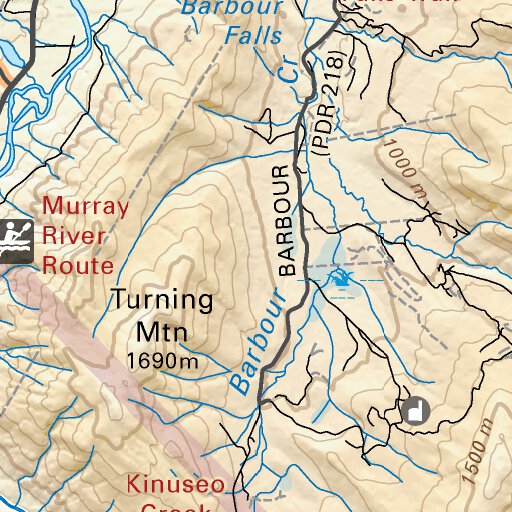 Humber Ridge Bc Map NOBC44 Tumbler Ridge - Northern BC Map by Backroad Mapbooks | Avenza Maps