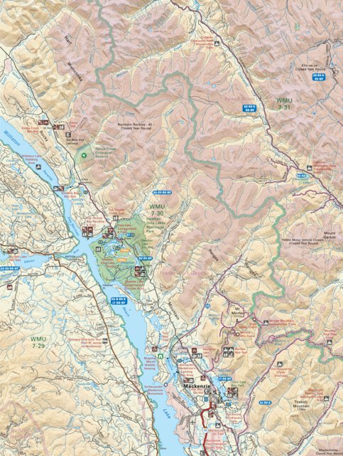 NOBC55 Mackenzie - Northern BC Map by Backroad Mapbooks | Avenza Maps