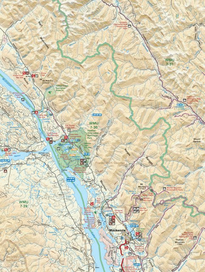 Backroad Mapbooks NOBC55 Mackenzie - Northern BC Topo digital map