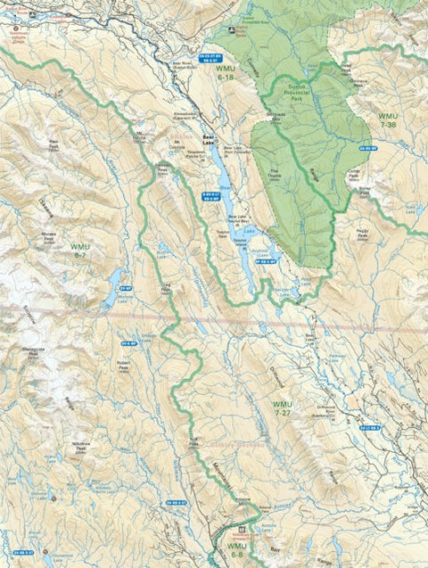 NOBC64 Sustut Provincial Park (Bear Lake) - Northern BC Topo Preview 1