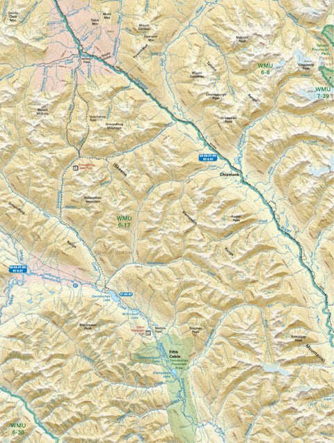 Backroad Mapbooks NOBC77 Fifth Cabin - Northern BC Topo digital map