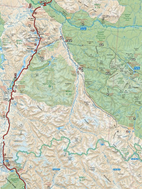 NOBC89 Tatogga - Iskut - Northern BC Map by Backroad Mapbooks | Avenza Maps