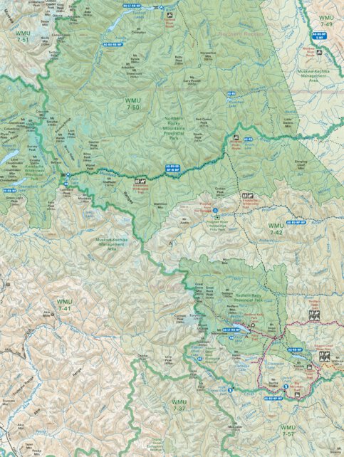 NOBC92 Redfern Lake - Northern BC Map by Backroad Mapbooks | Avenza Maps