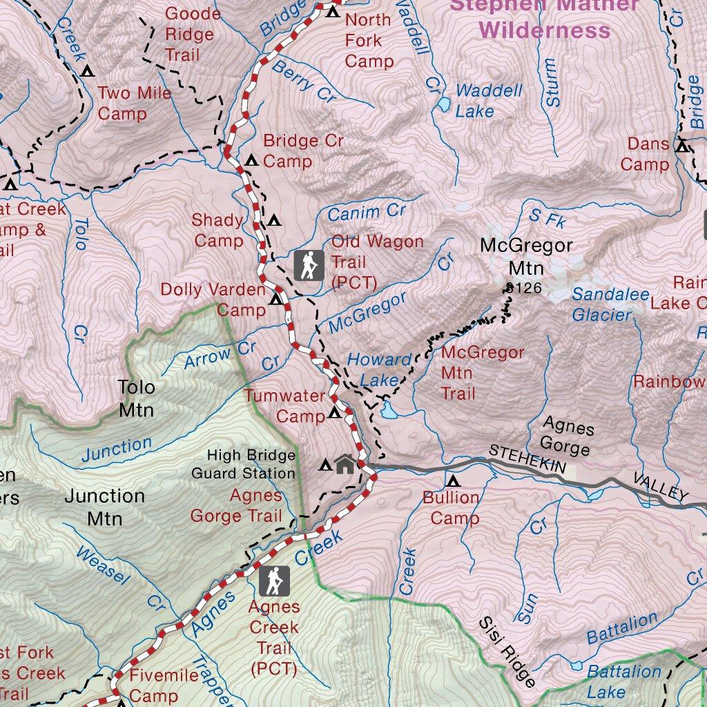 North Cascades Okanogan Wenatchee Recreation Map by Backroad Mapbooks