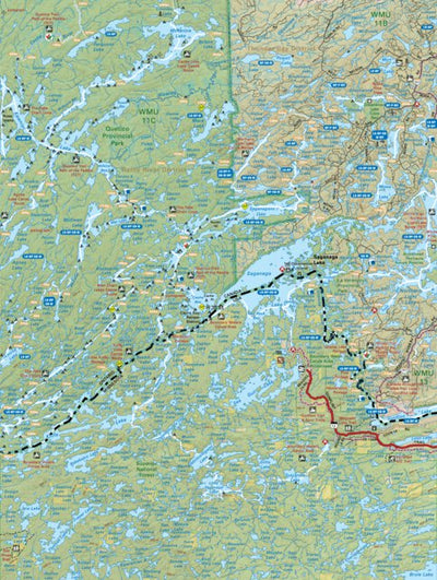 Backroad Mapbooks NWON03 Saganaga Lake - Northwestern Ontario Topo digital map
