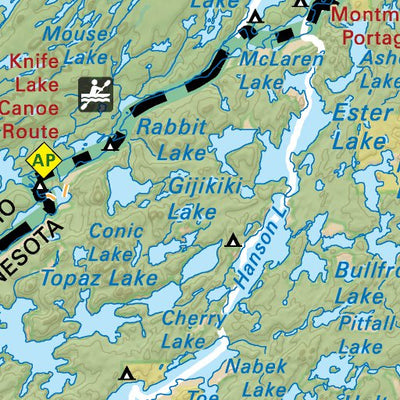 Backroad Mapbooks NWON03 Saganaga Lake - Northwestern Ontario Topo digital map
