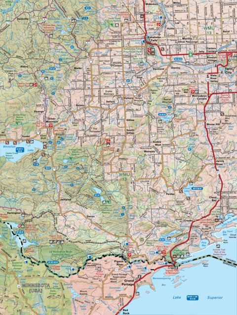 Backroad Mapbooks NWON05 Kakabeka Falls - Northwestern Ontario Topo digital map