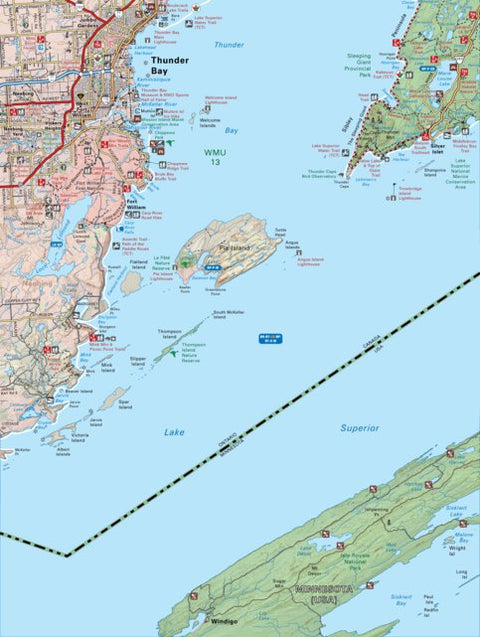 Backroad Mapbooks NWON06 Thunder Bay - Northwestern Ontario Topo digital map