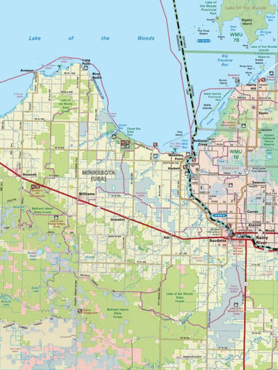 Backroad Mapbooks NWON07 Rainy River - Northwestern Ontario Topo digital map