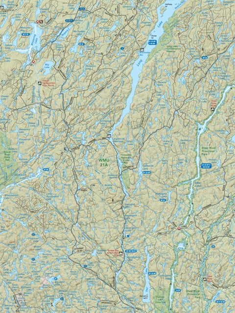 Backroad Mapbooks NWON32 Steel River Provincial Park - Northwestern Ontario Topo digital map
