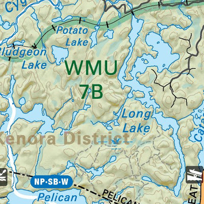 Backroad Mapbooks NWON33 Minaki - Northwestern Ontario Topo digital map
