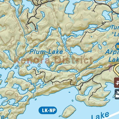 Backroad Mapbooks NWON34 Kenora - Northwestern Ontario Topo digital map