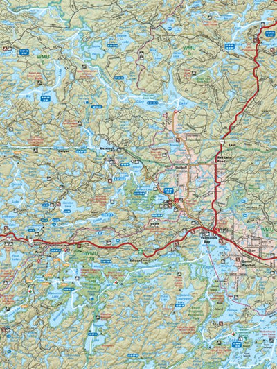 NWON35 Vermilion Bay - Northwestern Ontario Topo Map by Backroad ...