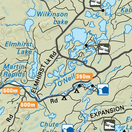 NWON44 Beardmore Northwestern Ontario Topo Map by Backroad Mapbooks