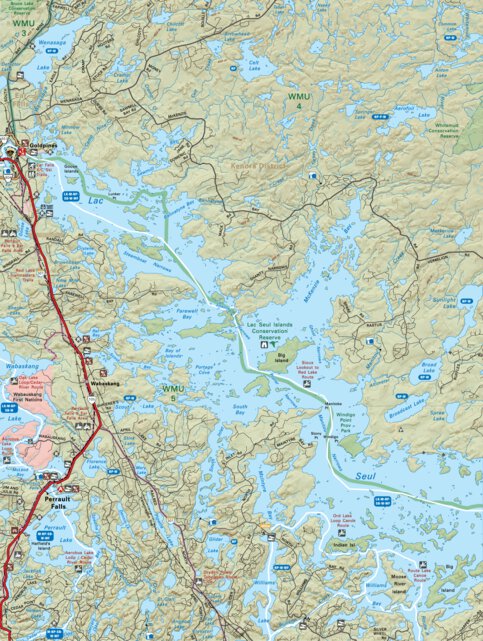 NWON49 Perrault Falls - Northwestern Ontario Topo Map by Backroad ...