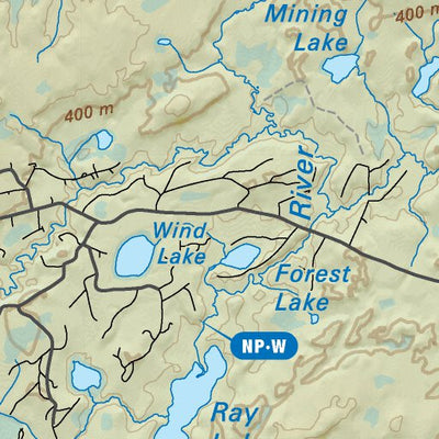 Backroad Mapbooks NWON50 Lac Seul - Northwestern Ontario Topo digital map