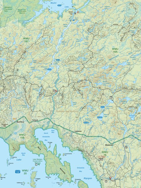 Backroad Mapbooks NWON56 Mud River - Northwestern Ontario Topo digital map