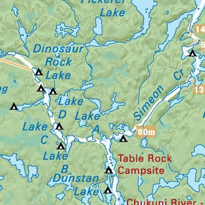 Backroad Mapbooks NWON60 Woodland Caribou Provincial Park - Northwestern Ontario Topo digital map