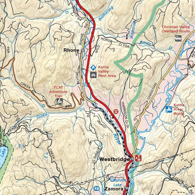 Okanagan South (Kelowna, Penticton, Osoyoos, Grand Forks) Recreation Map 3rd Edition Preview 3