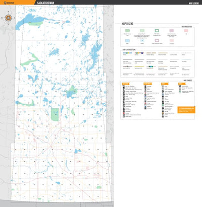 Backroad Mapbooks Saskatchewan Backroad Mapbook - Map Legend digital map