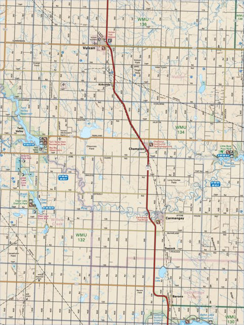 Backroad Mapbooks SOAB21 Vulcan - Southern Alberta Topo digital map