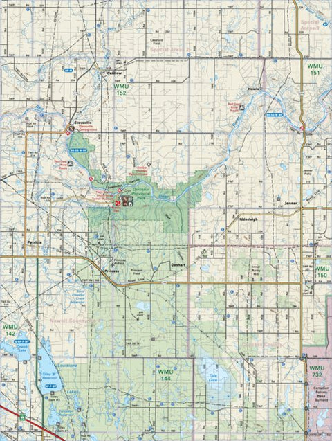 Backroad Mapbooks SOAB34 Dinosaur Provincial Park - Southern Alberta Topo digital map