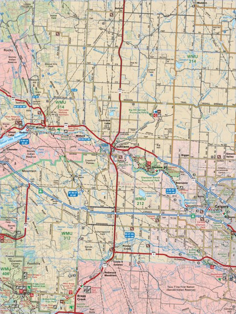 Backroad Mapbooks SOAB40 Cochrane - Southern Alberta Topo digital map