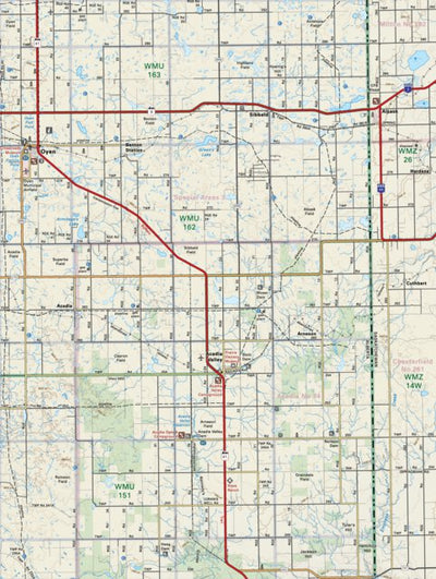 Backroad Mapbooks SOAB47 Oyen - Southern Alberta Topo digital map