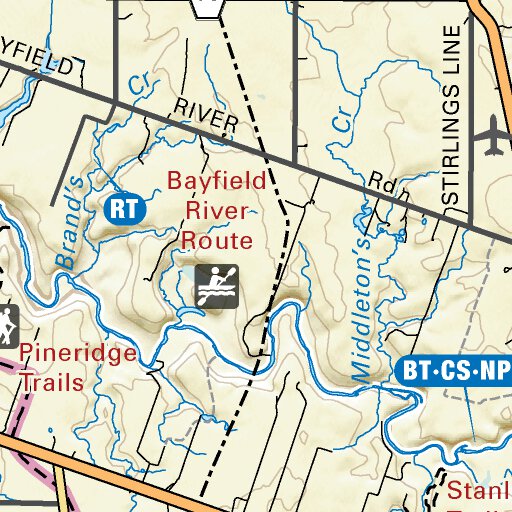 SOON32 Bayfeild - Southern Ontario Topo Map by Backroad Mapbooks ...