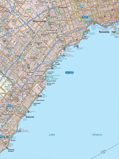 Backroad Mapbooks SOON38 Mississauga - Southern Ontario Topo digital map