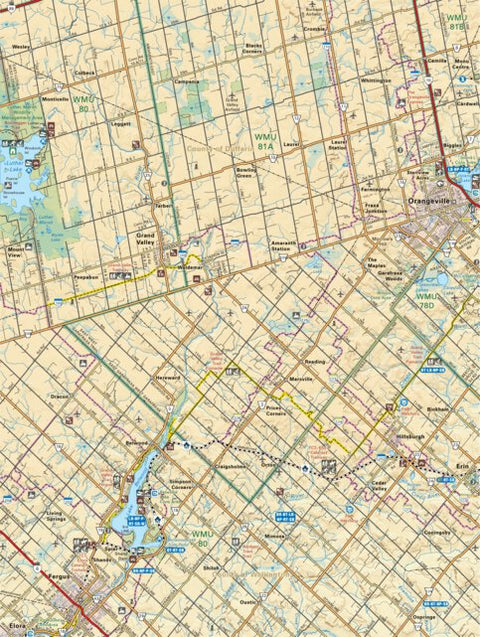 Backroad Mapbooks SOON44 Orangeville - Southern Ontario Topo digital map