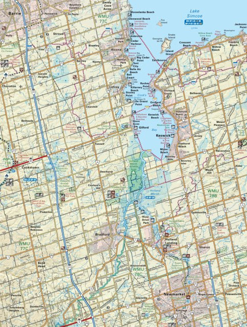 Backroad Mapbooks SOON54 Keswick - Southern Ontario Topo digital map