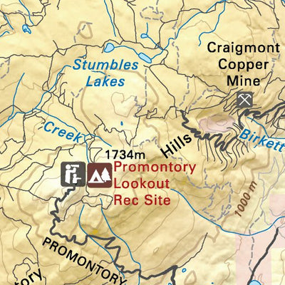 Backroad Mapbooks TOBC14 Merritt - Thompson Okanagan BC Topo Map digital map