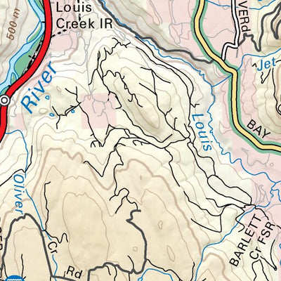 TOBC28 Barrière - Thompson Okanagan BC Topo Map Preview 3