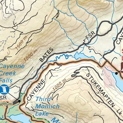 TOBC35 Seymour Arm - Thompson Okanagan BC Topo Map Preview 3