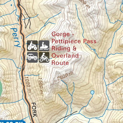 TOBC36 Lake Revelstoke - Thompson Okanagan BC Topo Map Preview 3