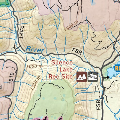 TOBC38 Raft River - Thompson Okanagan BC Topo Map Preview 3