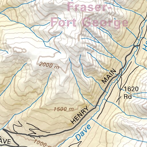 Valemon Map TOBC47 Valemount - Thompson Okanagan BC Topo Map by Backroad Mapbooks ...