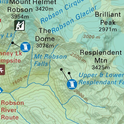 TOBC51 Mount Robson - Thompson Okanagan BC Topo Map Preview 3
