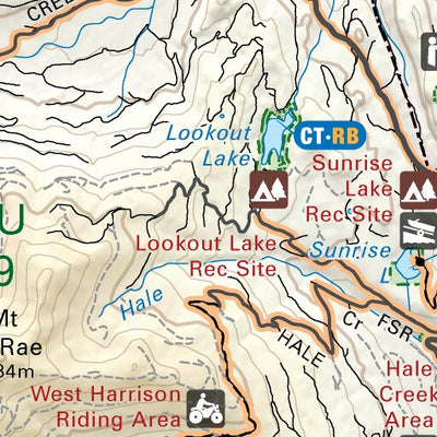 VCBC14 Harrison Lake - Vancouver Coast & Mountains BC Topo Preview 2