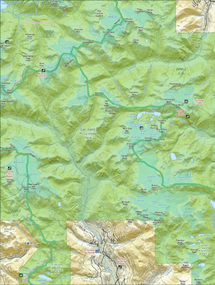 Backroad Mapbooks VCBC23 Garibaldi Provincial Park - Vancouver Coast & Mountains BC Topo bundle exclusive