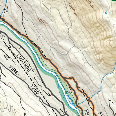 VCBC24 Sloquet - Skookumchuck - Vancouver Coast & Mountains BC Topo Preview 3