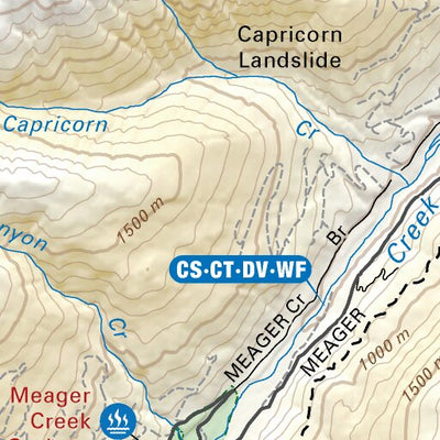 VCBC40 Pemberton Icefield - Vancouver Coast & Mountains BC Topo Preview 3