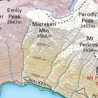 VCBC50 Downton Lake - Vancouver Coast & Mountains BC Topo Preview 3