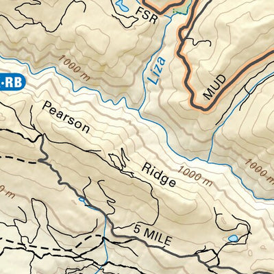 VCBC51 Gold Bridge - Vancouver Coast & Mountains BC Topo Preview 3