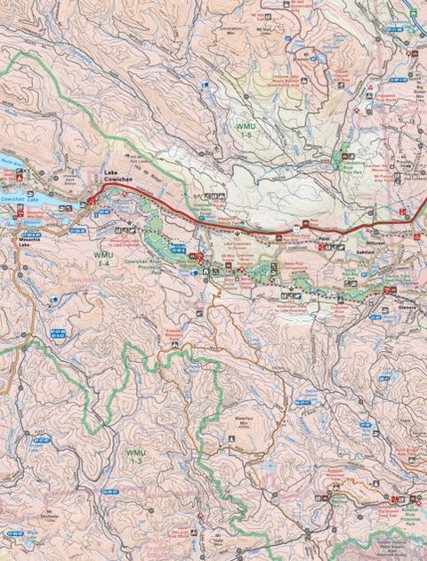 Backroad Mapbooks VIBC10 Lake Cowichan - Vancouver Island BC Topo bundle exclusive