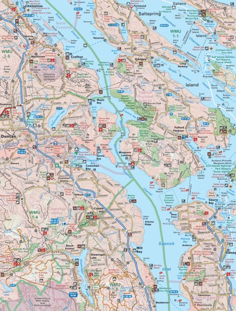 Backroad Mapbooks VIBC11 Duncan - Vancouver Island BC Topo bundle exclusive