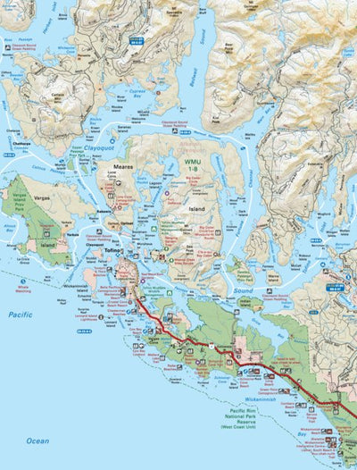 Vibc14 Tofino - Vancouver Island Bc Topo Map By Backroad Mapbooks 