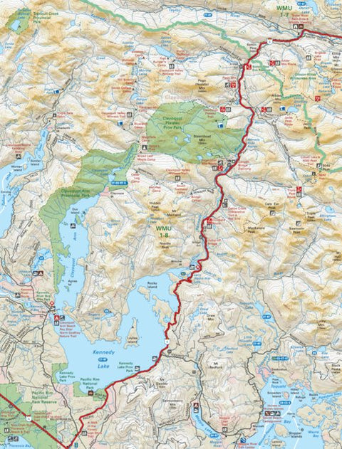 Backroad Mapbooks VIBC15 Kennedy Lake - Vancouver Island BC Topo bundle exclusive